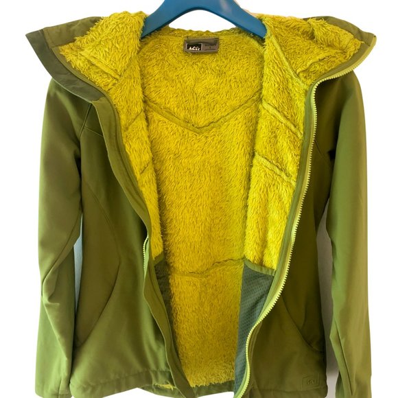 REI Soft Shell Hooded Ski Jacket Fleece Lined - Women’s Small - Picture 3 of 5